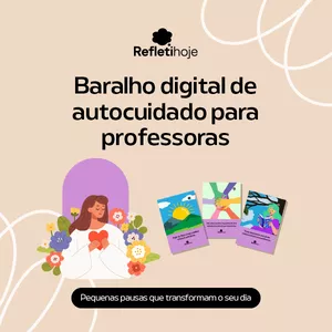Imagem de capa para o Ebook Baralho de autocuidado para professoras