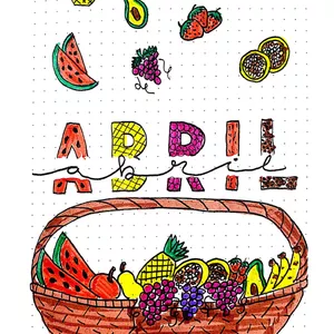 Imagem de capa para o Ebook Bullet Journal - Template Abril 2022