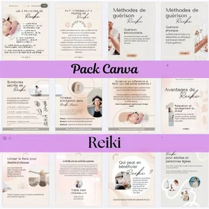 Image de couverture pour le Ebook Pack Canva Reiki