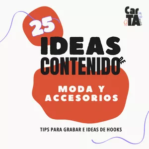 Imagen de portada para Ebook 25 Ideas de contenido - Moda y Accesorios