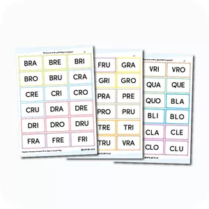 Imagem de capa para o Ebook Cards Sílabas Complexas