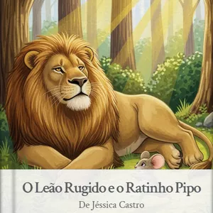 Imagem de capa para o Ebook O Leão Rugido e o Ratinho Pipo