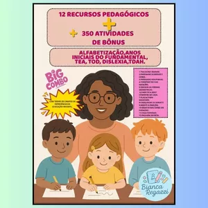Imagem de capa para o Curso online 🎒 KIT DE RECURSOS PEDAGÓGICOS /TEA/TOD/DISLEXIA/TDAH +COMBO+350 ATIVIDADES