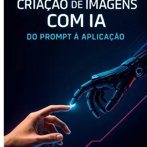 Imagem de capa para o Curso online Guia Prático de Criação de Imagens com  IA: Do Prompt à Aplicação