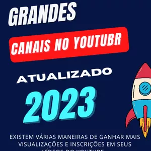 Imagem de capa para o Ebook O SEGREDO DOS GRANDES CANAIS DO YOUTUBE 