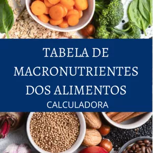 Imagem de capa para o Ebook Tabelas de Macronutrientes: O Segredo dos Macronutrientes Para o Emagrecimento