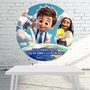 Imagem de capa para o Ebook PAINEL REDONDO DECORAÇÃO SAL DA TERRA LUZ DO MUNDO