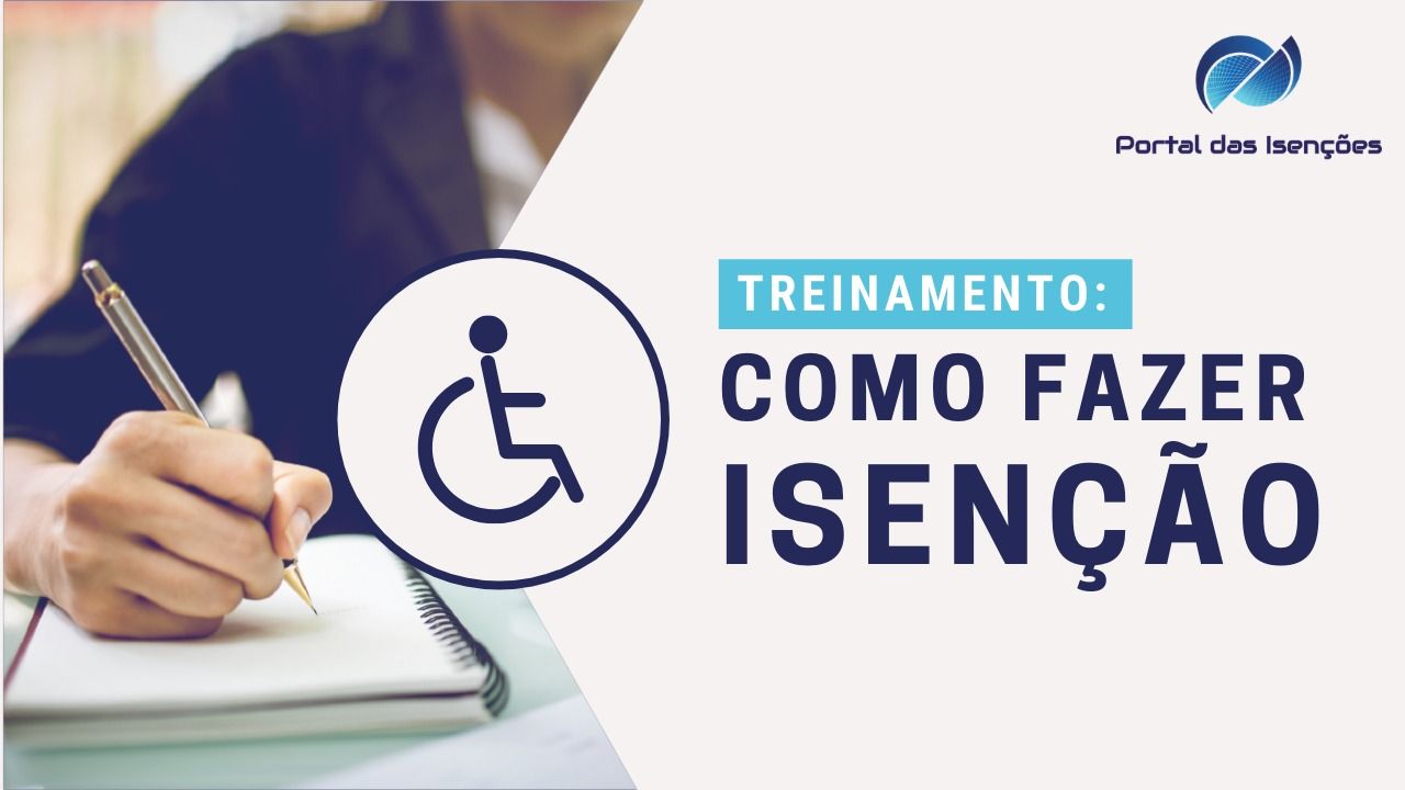 Imagem de Treinamento como fazer isenção criado por Portal das Isenções na hotmart