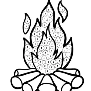 Imagem de capa para o Ebook Atividade pintura com dedo MILHO/FOGUEIRA/BANDEIRINHAS