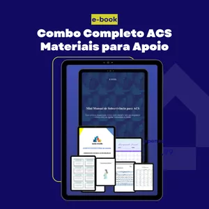 Imagem de capa para o Ebook Combo/PACK do Agente Comunitário de Saúde 2025 em PDF