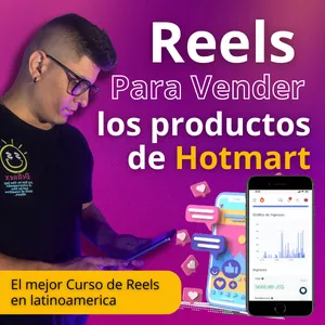 Imagen de portada para Curso online Reels para vender los productos de Hotmart