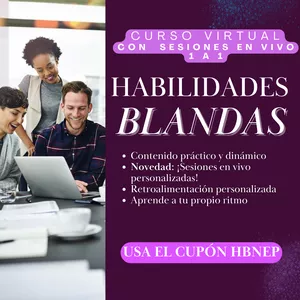 Imagen de portada para Curso online Curso de Habilidades Blandas con Sesiones en Vivo