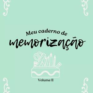 Imagem de capa para o Ebook Meu Caderno de Memorização Volume II