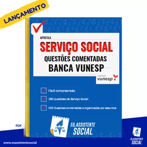 Imagem principal do produto Apostila Serviço Social - Questões Comentadas Banca Vunesp