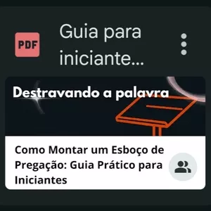 Imagem de capa para o Ebook Guia para iniciantes no ministério da pregação 