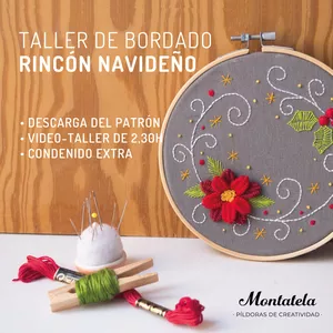 Imagen de portada para Curso online Taller de bordado para Navidad 