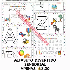 Imagem de capa para o Ebook ALFABETO DIVERTIDO - SENSORIAL