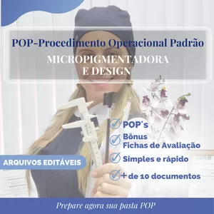 Imagem de capa para o Curso online O POP (Procedimento Operacional Padrão) + ANANMENESE MICROPIGMENTAÇÃO E DESIGN
