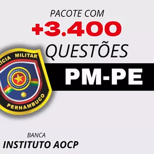 Curso Pacote de Questões | PM-PE 2024