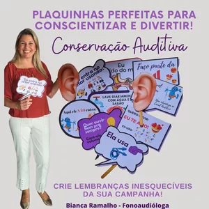 Imagem de capa para o Ebook SIPAT - Criando memórias e aprendizado com as Plaquinhas Conservação Auditiva