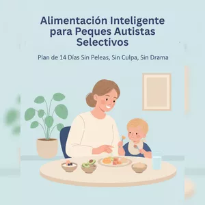 Imagen de portada para Ebook Alimentación Inteligente para Peques Autistas Selectivos + BONOS: Plan de 14 Días Sin Peleas, Sin Culpa, Sin Drama