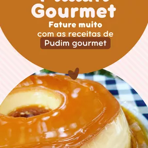 Imagem de capa para o Ebook Pudim gourmet