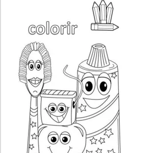 Imagem de capa para o Ebook Livro para colorir Odontologia ( odontopediatria) 