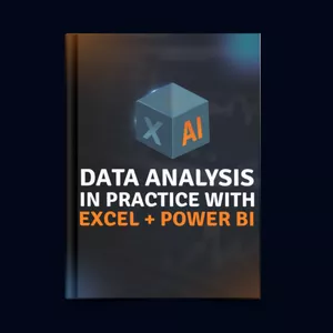 Cover image for Online course Ebook: Data Analysis in Practice with Excel + Power BI