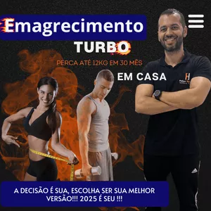 Imagem de capa para o Curso online EMAGRECIMENTO TURBO (EM CASA)