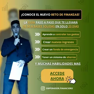 Imagen de portada para Curso online Reto de Finanzas: de $0 a bases financieras sólidas en 23 días