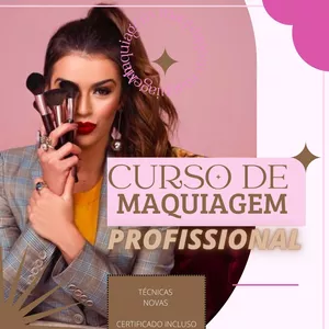 Imagem de capa para o Ebook Curso Maquiagem Profissional 