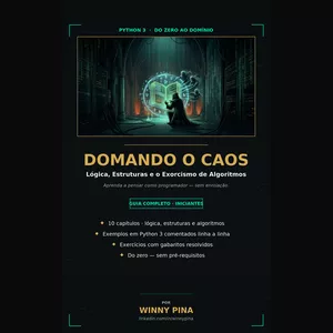 Imagem do curso Domando o Caos: Lógica de Programação, Estruturas de Dados e Algoritmos com Python