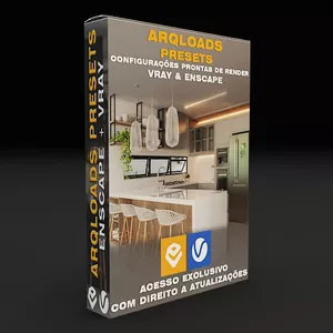 Imagem de capa para o Curso online Arqloads Presets - Configurações de render para Vray e Enscape