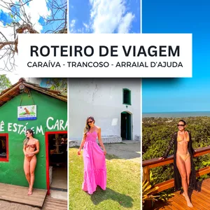 Imagem de capa para o Ebook Roteiro de viagem para Caraíva, Trancoso e Arraial d'Ajuda - BA