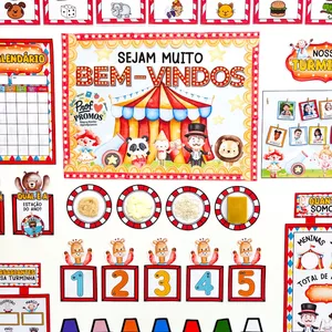 Imagem de capa para o Ebook Kit  Sala - Circo Mágico dos Bichinhos* 🐻🎈