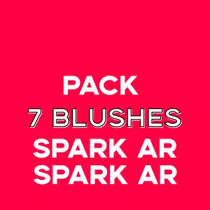 Imagem de capa para o Ebook  Pack 7 Blushes Corado Para Spark Ar - Diversos modelos 