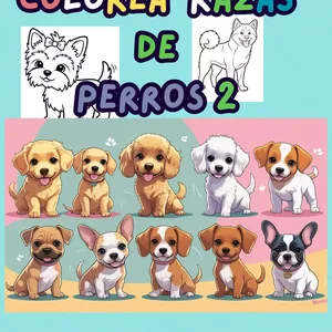 Imagen de portada para Ebook LIBRO PARA COLOREAR RAZAS DE PERROS PARTE 2