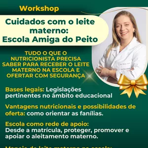 Imagem de capa para o Curso online Cuidados com leite materno na escola