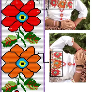 Imagen de portada para Curso online Gráficos con números (enumerados por color) para bordado de chaquiras y/o punto de cruz.