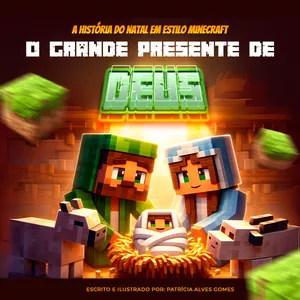 Imagem de capa para o Ebook O Grande Presente de Deus - A história do Natal em estilo minecraft