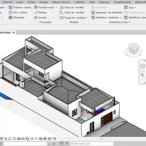Imagem de capa para o Curso online PROJETO ARQUITETONICO CASA 158 m² EDITÁVEL REVIT
