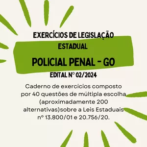 Imagem de capa para o Ebook Parte 01 - Exercícios de Legislação Estadual PPGO/2024