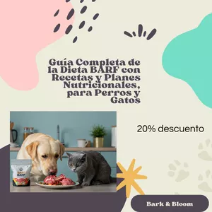 Imagen de portada para Ebook Guía Completa de la Dieta BARF con Recetas y Planes Nutricionales, para Perros y Gatos 