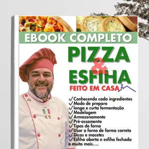 Imagem de capa para o Ebook EBOOK COMPLETO PIZZA &amp; ESFIHA 