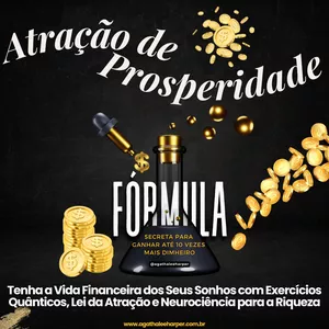 Imagem do curso Atração de Prosperidade: Tenha a Vida Financeira dos Seus Sonhos com Exercícios Quânticos, Lei da Atração e Neurociência para a Riqueza: Caderno de Exercícios da Manifestação de Dinheiro