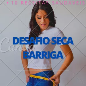 Imagem de capa para o Ebook 10 receitas saudáveis para seca a barriga