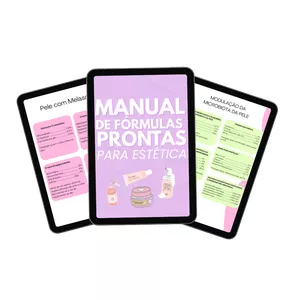 Imagem de capa para o Curso online MANUAL DE  FÓRMULAS PRONTAS PARA ESTÉTICA