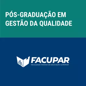 Imagem de capa para o Curso online Pós-Graduação em Gestão da Qualidade:: FACUPAR