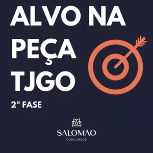 Imagem de capa para o Evento online ALVO NA PEÇA - TJGO
