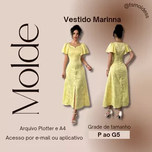 Imagem de capa para o Ebook Molde vestido Marianna 